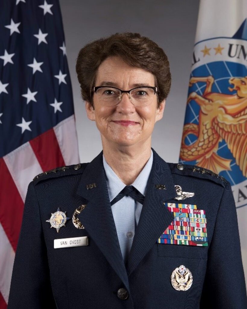General Jacqueline D. Van Ovost, 14th commander of TRANSCOM