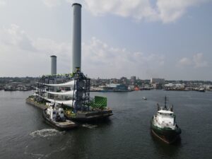 Foss Maritime's Barges are specially designed to transport offshore wind turbines, increasing project capacity